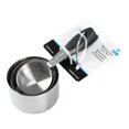 thumbnail image 3 of Mainstays 4-Piece Stainless Steel Measuring Cups Easy Grip Handles, 3 of 7