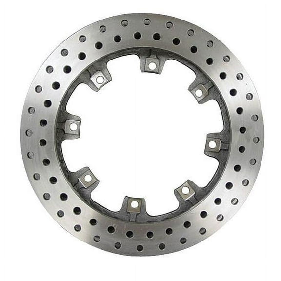 AFCO 9850-6120 Straight Vane Brake Rotor, Drilled, 11.75 x 1.25 Inch