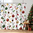 thumbnail image 4 of Tchckioa Christmas String Lights Shower Curtain,Privacy Protection Hooks Bath Curtain for Bathtub Decor 72x72 Inch, 4 of 6