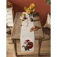 thumbnail image 4 of Table Runners 70 Inches Long Dress Scarves, Christmas Gnomes Farmhouse Coffee/Dining/Kitchen Table Decor, Holiday Table Runner, Snowflake Xmas Red Botanical Rustic 13x70 Inch, 4 of 7