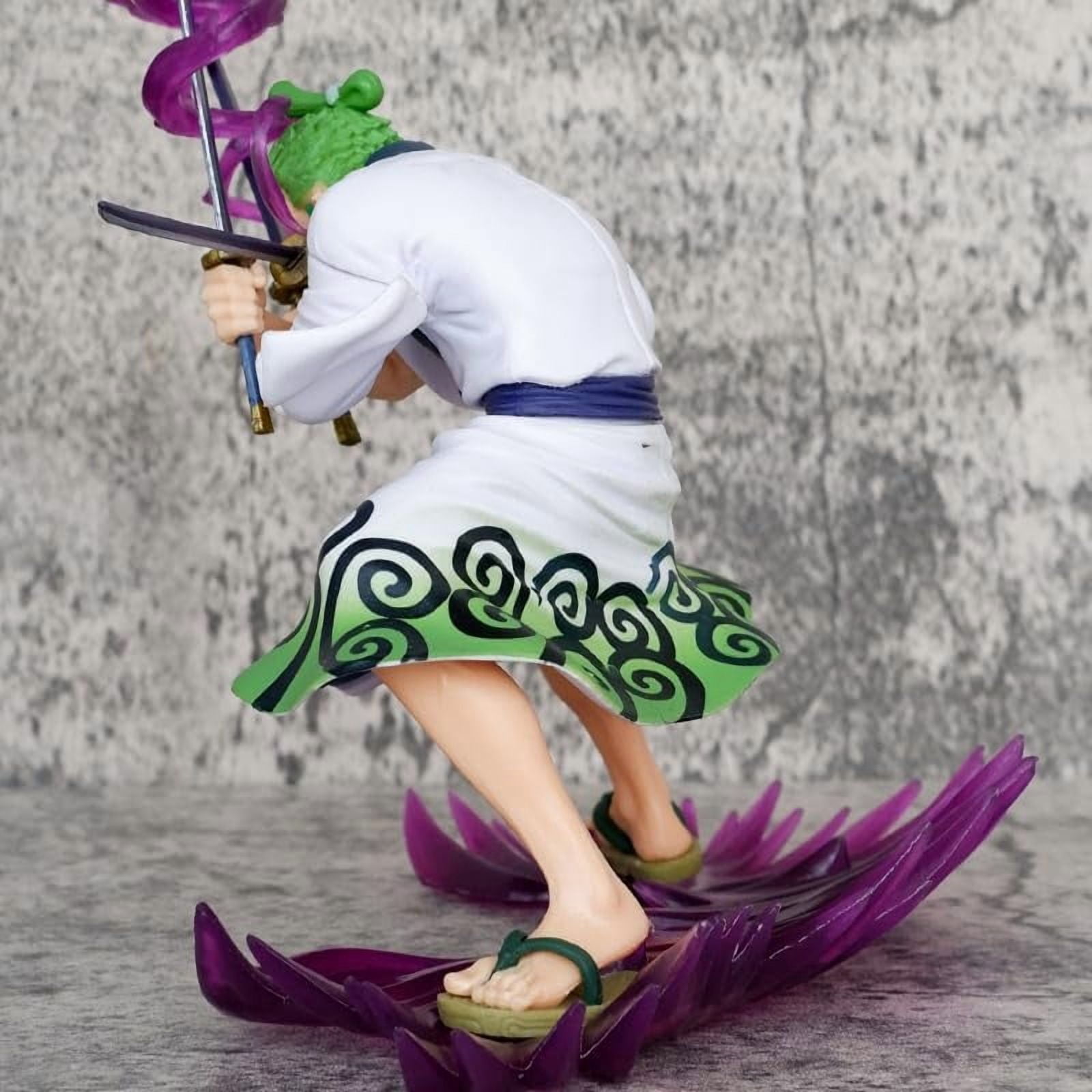 Newly Roronoa Zoro Figure Monkey D. Luffy Figure Edward Newlygate Figure Fighting Anime Figures 19cm/7.5inch Handmade PVC Manga Craft Gift (Zoro)