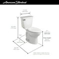 thumbnail image 4 of American Standard Cadet® PRO 2-Piece 1.6 GPF Porcelain Enamel  Elongated Toilet in White, No Seat, 4 of 8