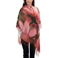 thumbnail image 3 of Fotbe Pink Butterfly Print Womens Fall Winter Scarf Tassel Soft Warm Blanket Scarves Womens Shawl Wraps, 3 of 8