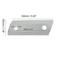 thumbnail image 2 of ALLTIMES 2PCS Garden Shredder Chipper Blades Cutter for M8 Countersunk Screw Cut Blades Tools Accessories, 2 of 7