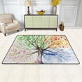 thumbnail image 2 of FREEAM Tree Art Area Rug 4'x6', Tree of Life Polyester Area Rug Mat for Living Dining Dorm Room Bedroom Home Decorative, 2 of 5