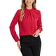 thumbnail image 1 of BLUSA DE CHIFFON CON CUELLO ALTO INSPIRADA EN CHIC OTOÑO INVIERNO PARA MUJER, CAMISA DE MANGA LARGA DE NEGOCIOS CASUAL TAMAÑO XS ROJO, 1 of 6