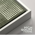 thumbnail image 5 of IDEA4WALL Framed Canvas Print Wall Art Abstract Grayscale Dot Matrix Illustrations Modern Art Geometric Pattern Wall Decorative Relax/Calm Comtenporary for Rooms - 16"x16" WHITE, 5 of 5