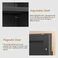 thumbnail image 5 of Coolsun Metal Nightstand with Door and 1 Adjustable Shelf, 23.6" H Bedroom Side Table, Beside Storage Cabinet with Adjustable Leveling Feet, Modern Night Stand for Bedroom, Living Room, 5 of 7