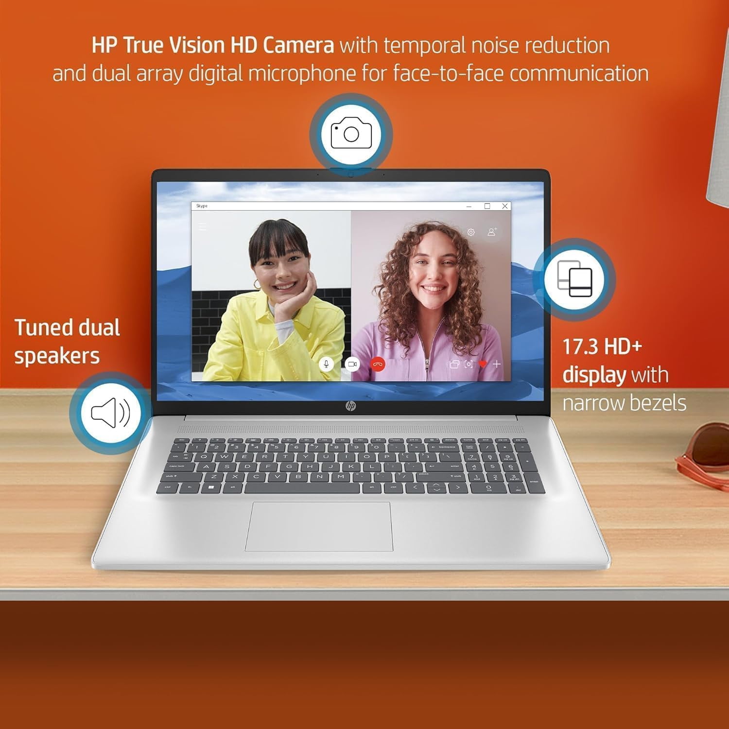 HP 17.3 Laptop, AMD Ryzen 5 7430U(Beats i7), Microsoft Office 2024 Lifetime, 32 GB RAM, 1 TB SSD, 17.3 inch FHD Anti-Glare, AMD Radeon Graphics, Long Battery Life, Fast Charge, Windows 11 Pro