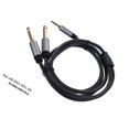 thumbnail image 2 of KAKOWELY Cable Adaptador 1 Cuarto A 3.5 Mm Para De Audio En Laptop Tablet Y Altavoces Color Negro, 2 of 5