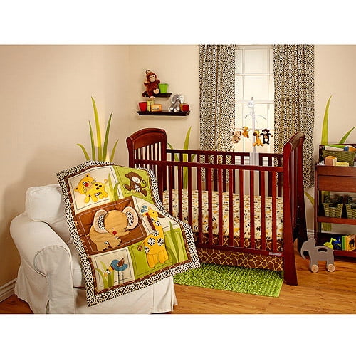 Little Bedding by NoJo Jungle Dreams 3pc Crib Bedding Set