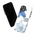 thumbnail image 3 of Inspirational Psalm 46:5 Phone Case, Blue and White Floral Design with Bible Verse, Religious Protective iPhone Cover for iPhone 17 16 15 14 13 12 11 Pro Plus Mini, 3 of 6