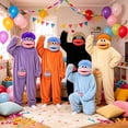 thumbnail image 4 of ZHANGDER Family Warm Big Mouth Monster Onesie for Boy Girl, Cozy Ultra-Soft Plush One-Piece Loungewear, No Shoes Included, 4 of 6