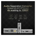 thumbnail image 2 of 4K 60Hz Extractor 7.1 5.1 2.0 Optical + 3.5mm Stereo Adapter 4k To 1080 Scaler Switch Compatible, 2 of 6
