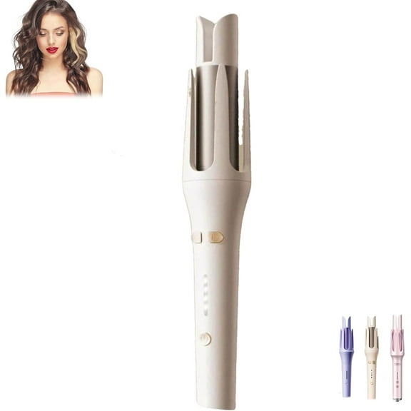 Adagio Hair Curler Device, Anti-Tangle Rotating Curling Wand with Anti-Scalding, 3-Speed Temperature Control with Heat-Insulating