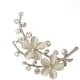 thumbnail image 1 of Broche de flor de piedra de ópalo, accesorio de ropa para mujer, boda Plata, 1 of 9