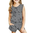 thumbnail image 1 of Birdeem Débardeur pour Filles Mode Décontractée Sans Manches Col Rond Ensemble de Shorts Imprimés, 1 of 12