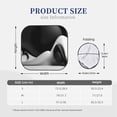 thumbnail image 3 of Honeii Black White Fluid Sculpture Print Foldable Car Sun Shade for Windshield, 2-Piece UV Protection Shade, Protects Car Interior, Ideal for Cars, Trucks, SUVs-Large, 3 of 6