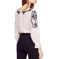 thumbnail image 2 of Free People Womens Everything I Know Peasant Blouse, White, X-Small, 2 of 2