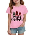 thumbnail image 5 of Christmas Shirts for Girls Toddler Boys Merry Christmas Shirts Merry Xmas Tree Short Sleeve Shirt Tops Kids Holiday Outfits, 5 of 6
