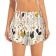 thumbnail image 2 of Balery Cartoon Chickens Pantalones cortos deportivos para mujer con forro y dos bolsillos, elásticos, para entrenamiento, gimnasio, yoga-XX-Large, 2 of 7