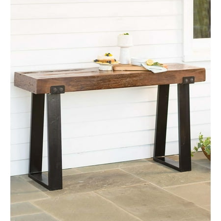 Plow & Hearth Richland Indoor/Outdoor Reclaimed Wood Console Table
