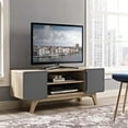 thumbnail image 3 of Modway Tread 47" Particleboard Wood TV Stand for TVs up to 52" in Natural/Gray, 3 of 5