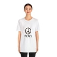 thumbnail image 3 of Peace Sign Unisex Jersey Short Sleeve T-shirts, 3 of 12