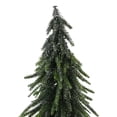 thumbnail image 2 of Northlight 14" Green Glitter Weeping Mini Pine Christmas Tree in Burlap Covered Vase - Unlit, 2 of 4