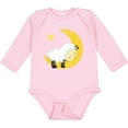 thumbnail image 3 of Inktastic Cute Sheep, Sleeping Sheep, Moon, Stars, Sleepy Boys or Girls Long Sleeve Baby Bodysuit, 3 of 5