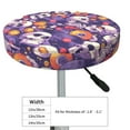 thumbnail image 2 of music Skull record Round Bar Stool Seat Covers, Elastic Round Chair Cover Stool Seat Slipcover Bar Stool Cushions Round Pad for 12-14 inch, 2 of 5