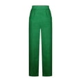 thumbnail image 4 of AKAFMK Women's Casual Pants Cotton Linen Baggy Pants Elastic Waist Relax Fits Lantern Trouser with Pockets, 4 of 5