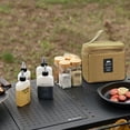 thumbnail image 1 of Bolsa De Almacenamiento Para Juego De Botellas De Condimento Juego de botellas de condimento para exteriores, bolsa de lata dividida para condimento de picnic para acampar (juego de color caqui) Tmvgtek Para Estrenar, 1 of 9