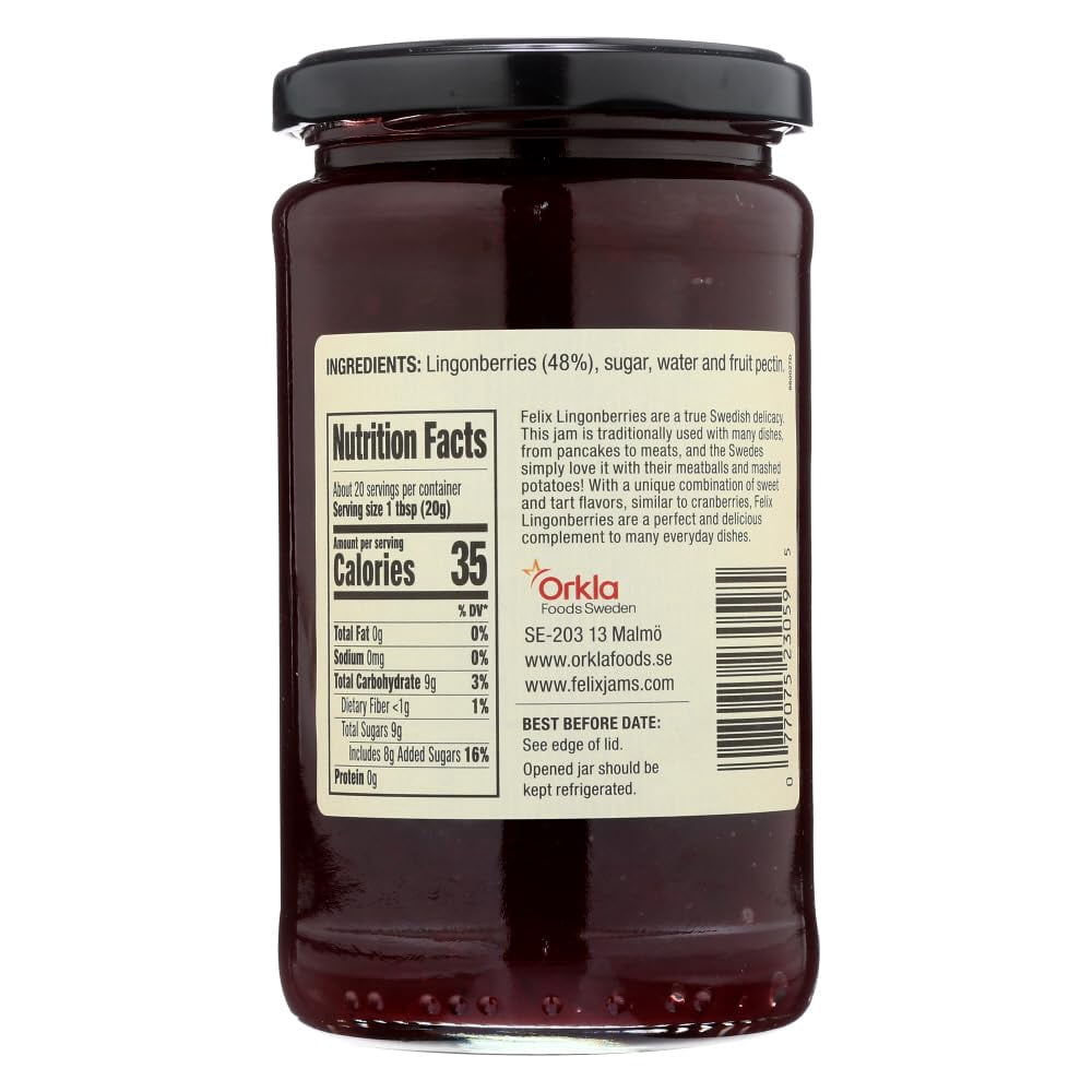 Lingonberry Jam, 14.5 oz (Pack of 6)