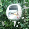 thumbnail image 2 of Efavormart 2 Pack 14" Silver Aluminum Foil Round Sphere Balloon Wholesale 4D  Mylar Balloons, 2 of 11