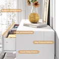 thumbnail image 4 of ChVans 8 Drawer Double Dresser for Bedroom, 47" Wide 41" Tall Modern High Gloss White Dresser with Wood Chest of 8 Drawer Handle Free for Bedroom, Living Room, Entryway, Hallway, 4 of 6