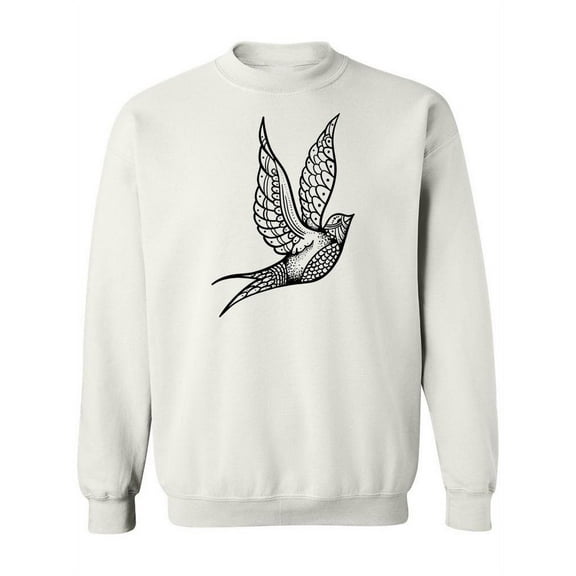 Swallow Tattoo Design Sweatshirt Women -Image by Shutterstock, Female XX-Large