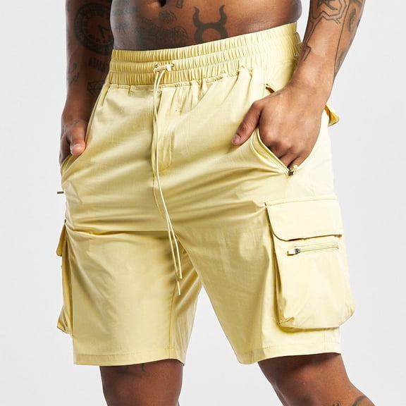 Vetsdori Mens Cargo Shorts Pockets Relaxed Fit Short Pants Casual Summer,Athleticout Outdoor Shorts for Men Elastic Waist