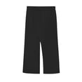 thumbnail image 7 of Zorckvet Beach Pants for Men Hawaii with Pockets Elastic Waist Flax Casual Mens Black Pant, 7 of 7
