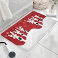 thumbnail image 3 of Red Christmas Reindeer Pattern Flannel Non Slip Door Rugs,Washable Door Mats Indoor,Decorative Door Mats,Dirt-Resistant and Absorbent Doormat for Entrance,Bedroom,Kitchen,Bathroom,23.5x16in(60x40cm), 3 of 5