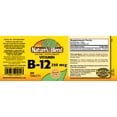 thumbnail image 4 of Nature's Blend Vitamin B12 Supplement for Cardiovascular Support, Energy Metabolism, Cognitive Function, Immune System Booster & Mood Enhancement - 250mcg Cyanocobalamin - 100 Tabs - Pack of 1, 4 of 4