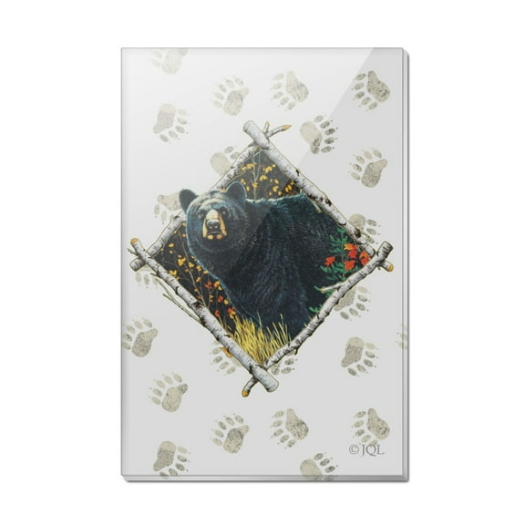 Bear Diamond Rectangle Acrylic Fridge Refrigerator Magnet