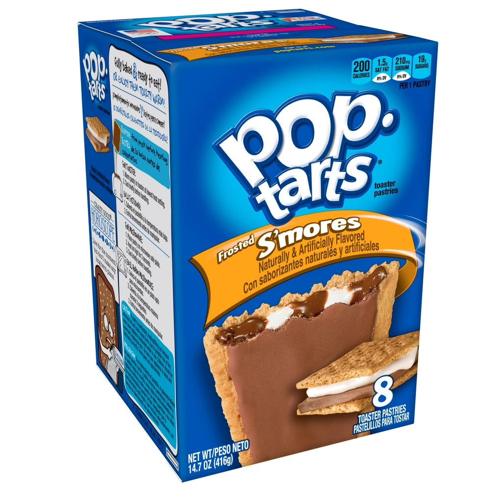 PopTarts Breakfast Toaster Pastries, Frosted S'mores, 14.7 oz, 8 count