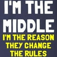 thumbnail image 3 of CafePress - I'm The Middle Change Rul Long Sleeve Dark T Shirt - Long Sleeve Dark T-Shirt, 3 of 4
