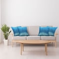 thumbnail image 3 of Ambesonne Ocean Throw Pillow Cover 4 Pack, Underwater Wilderness, 20", Blue Turquoise, 3 of 5