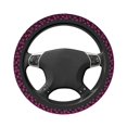 thumbnail image 3 of Elastic Steering Wheel Cover, fashion lips black leopard Stretch Thickening Car Steering Wheel Cover Women Men, Steering Wheel Protector Universal 15 in, 3 of 7