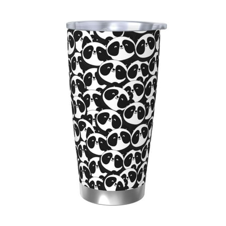 

Tideii Panda1 for 20OZ Car Cup Stainless Steel Cold and Hot Cup with Lid Suitable for Outdoor and Home Unisex-Without Straw