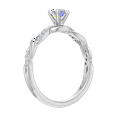 thumbnail image 2 of 0.35 Carat Prong Set Solitaire Diamond Engagement Ring Band in 14K White Gold (Ring Size 5.75), 2 of 5