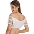 thumbnail image 5 of Women's Traditional Dirndl Blouse Beer Festival Costume Garden Crop Top, 5 of 7