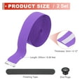 thumbnail image 2 of Uxcell Bike Handlebar Tape, 2 Rolls 6.6 Feet Grip Tape High-Elasticity EVA Foam Cycling Handle Wraps with End Plugs for Road Bike, Purple, 2 of 7